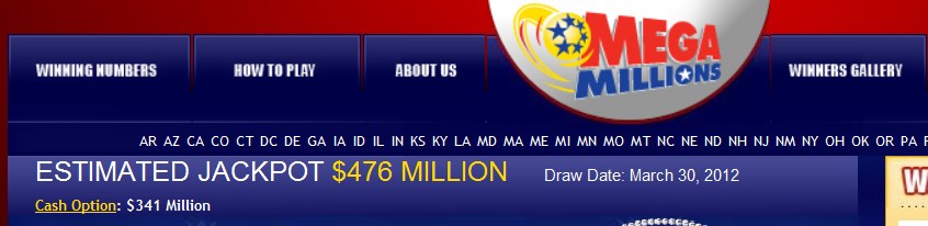 megamillion powerball current estimated jackpot amounts rss